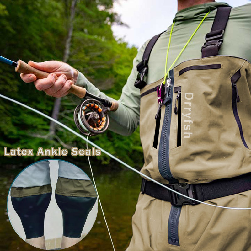 Fishing Waders - Zippered Waterproof Wader Without Boots Fisherman