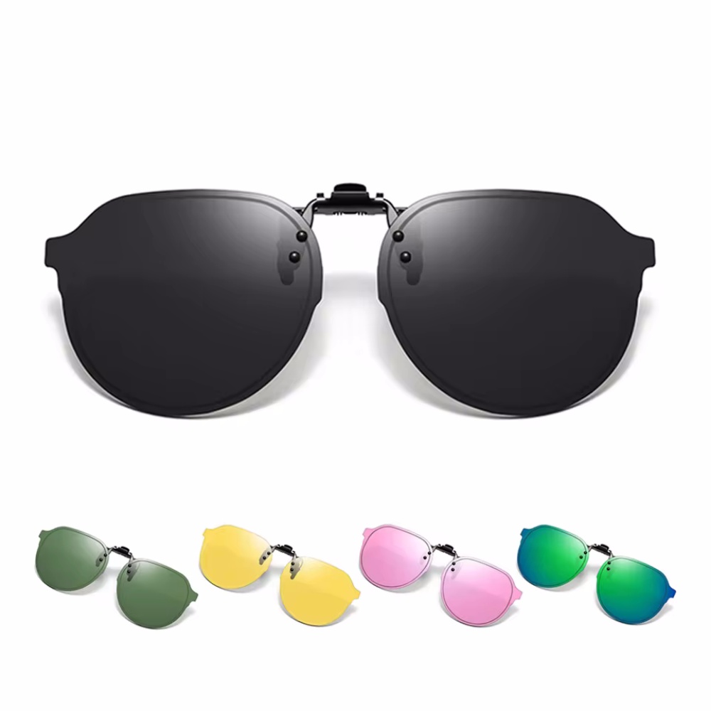 Fishing Sunglasses Polarized - Polarized Sunscreen Lenses Flip Up Clip