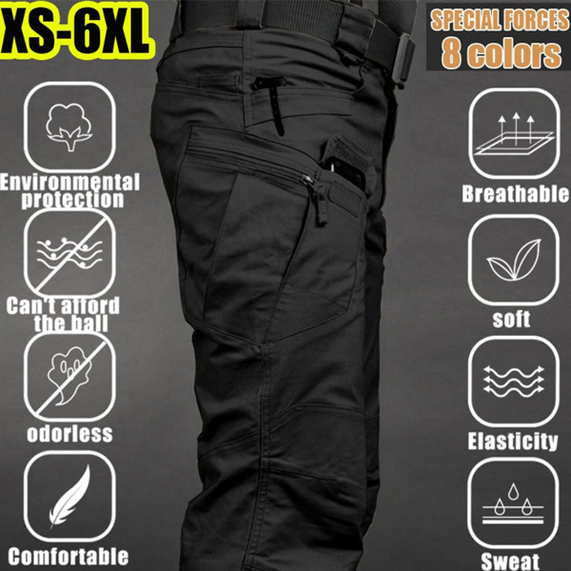 Fishing Pants Waterproof - Men's Tactical Cargo Pants 6XL Plus