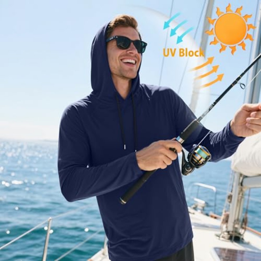 HovSiyla 5 Pack Men's Fishing  - Fishing Hoodie ulasan dan harga