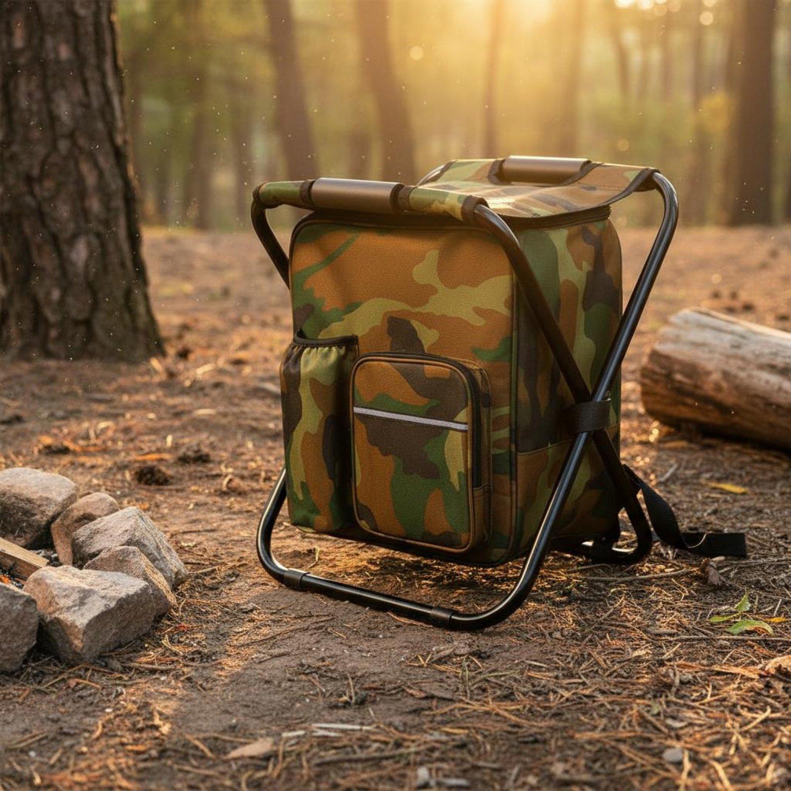 Backpack Chiller Stool Foldabl - Fishing Backpack ulasan dan harga