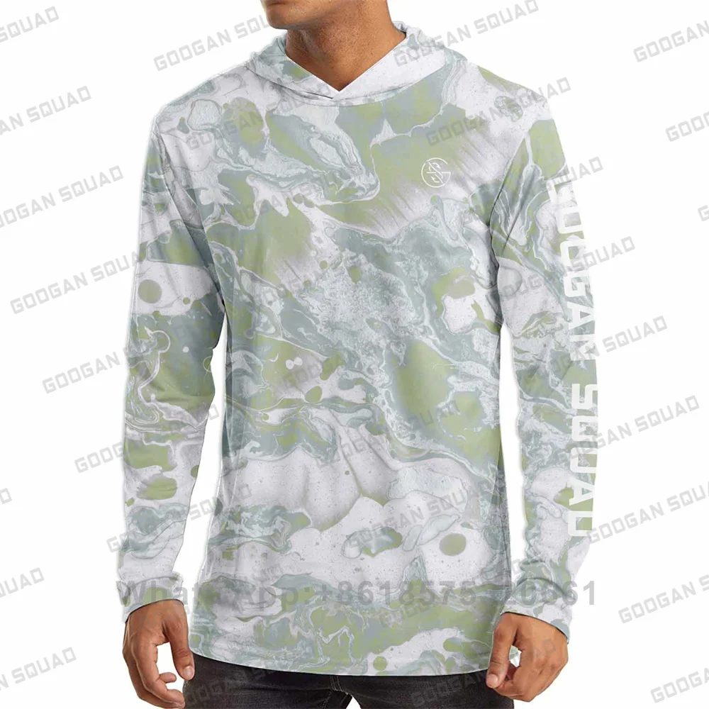 GOOGAN SQUAD Men's Long Sleeve - Fishing Hoodie ulasan dan harga
