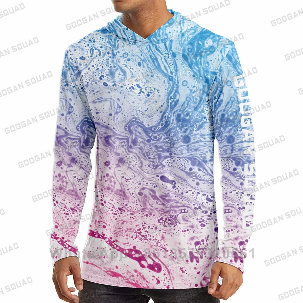 GOOGAN SQUAD Men's Long Sleeve - Fishing Hoodie ulasan dan harga