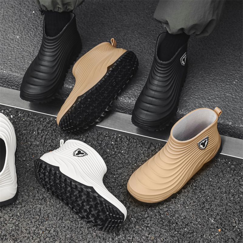 Men's Rain Shoes Fashion Water - Fishing Boots ulasan dan harga