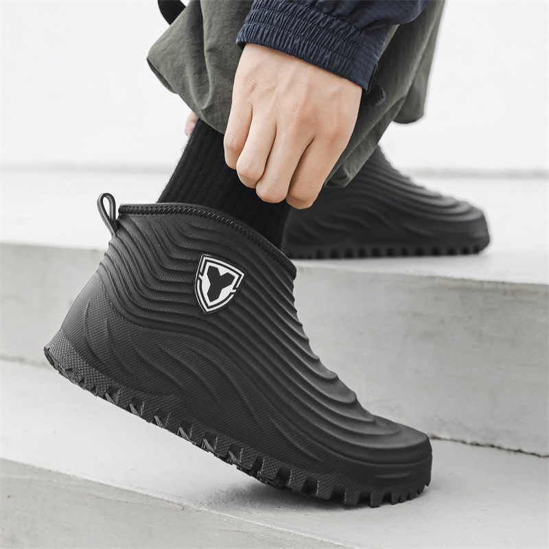 Men's Rain Shoes Fashion Water - Fishing Boots ulasan dan harga