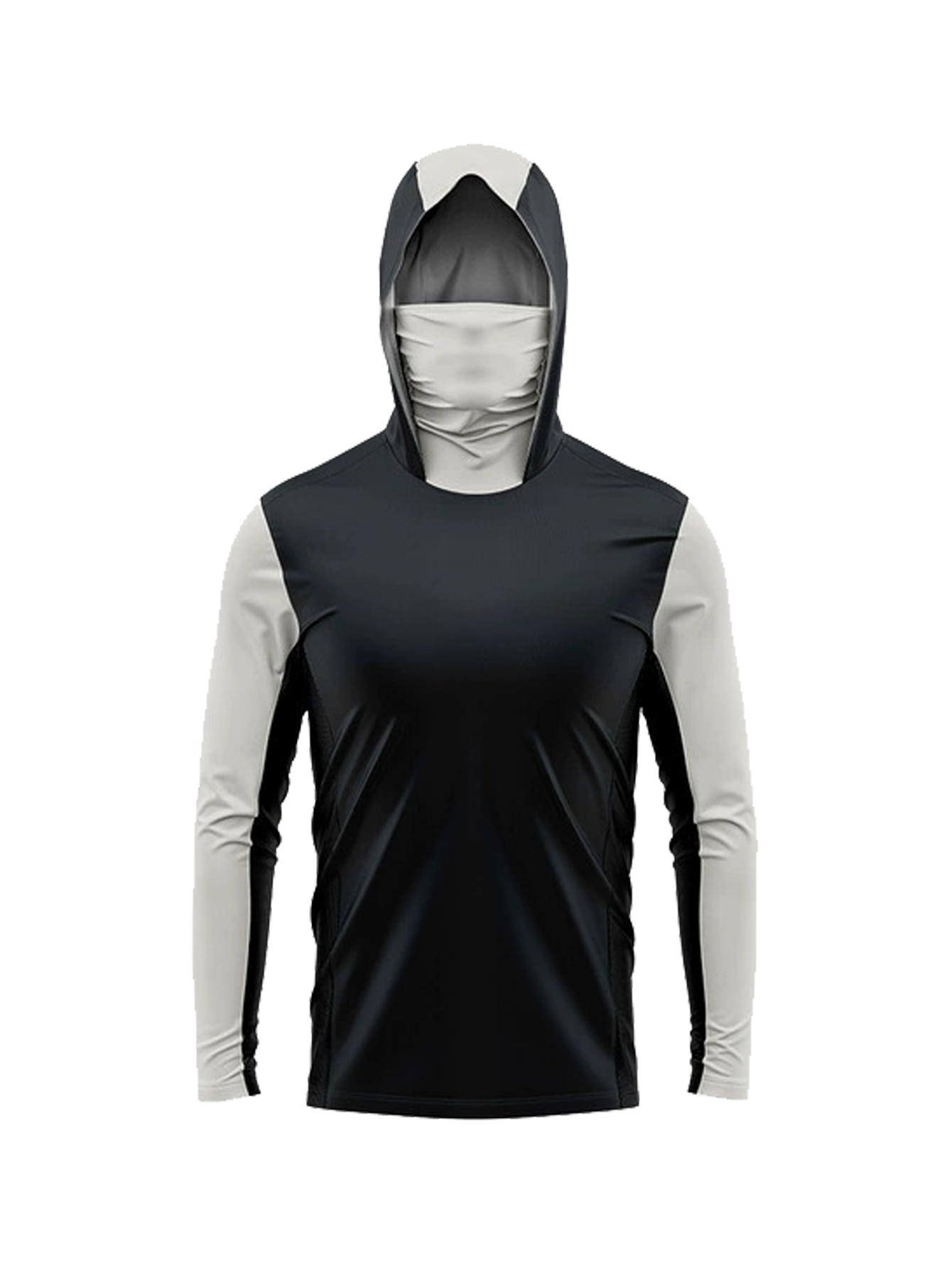 UPF50+ Sun-Protective Men Fish - Fishing Hoodie ulasan dan harga