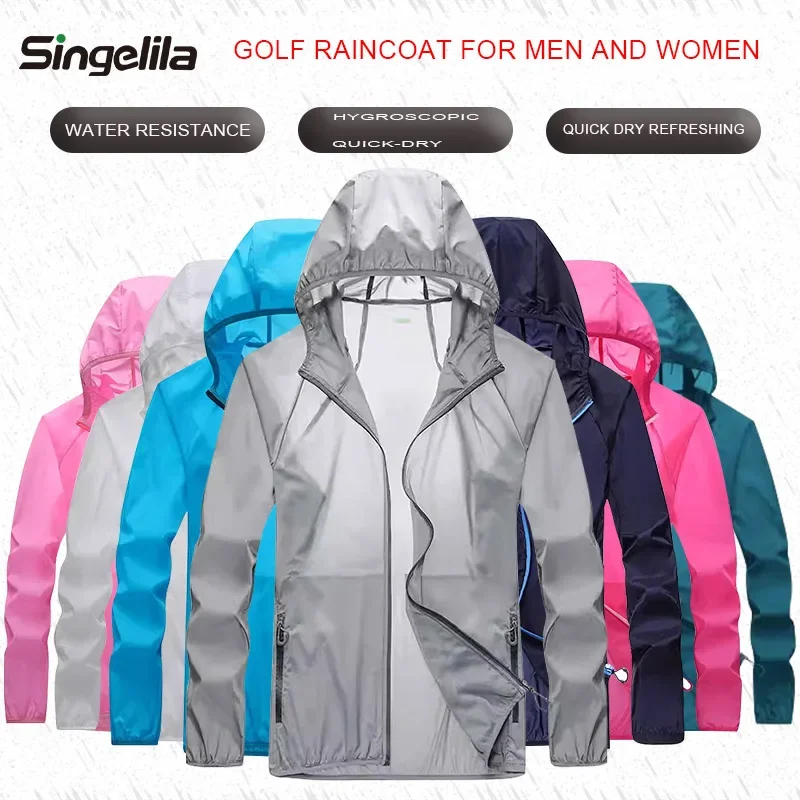 Golf Raincoat Lightweight Jack - Fishing Jacket Waterproof ulasan dan harga