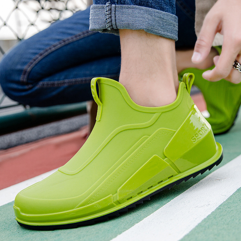 Summer men's short tube rain b - Fishing Boots ulasan dan harga