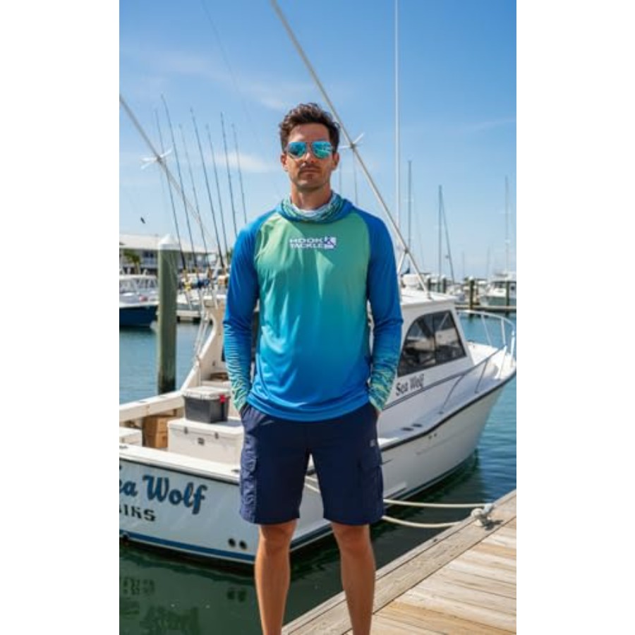 Men's UV-protective fishing ho - Fishing Hoodie ulasan dan harga