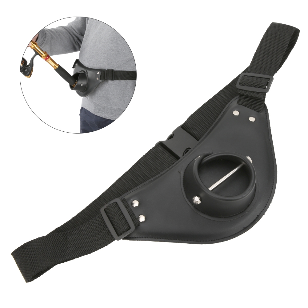 Black PU Leather Adjustable Ro - Fishing Belt ulasan dan harga