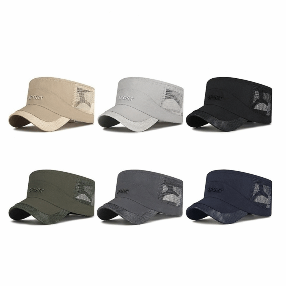 Cool Adjustable Flat Top Cap B - Fishing Hat ulasan dan harga
